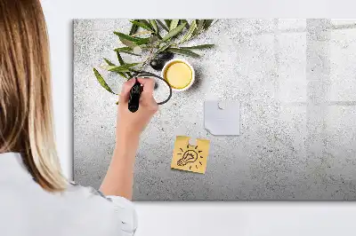 Tablica magnetyczna do pisania wzór minimalistyczne oliwki