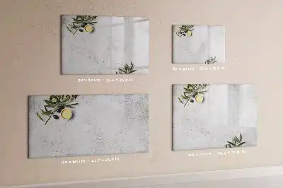Tablica magnetyczna do pisania wzór minimalistyczne oliwki