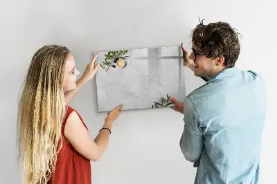 Tablica magnetyczna do pisania wzór minimalistyczne oliwki