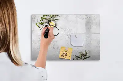 Tablica magnetyczna do pisania wzór minimalistyczne oliwki