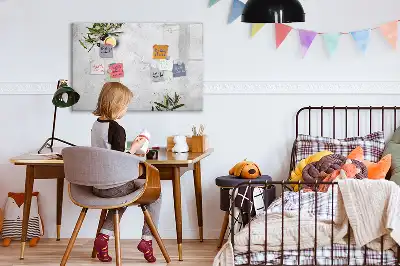 Tablica magnetyczna do pisania wzór minimalistyczne oliwki