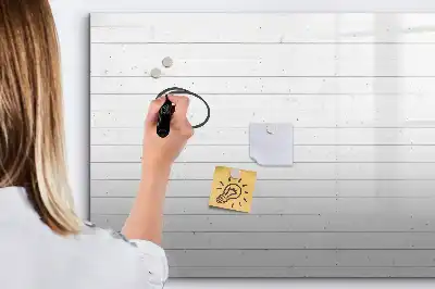 Tablica magnetyczna z pisakiem wzór paneli drewnianych