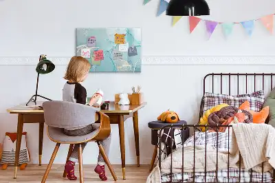 Tablica magnetyczna do pisania z dekoracyjnym motywem marmuru