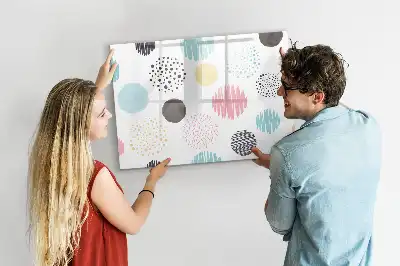 Tablica magnetyczna z pisakiem wzór geometryczny