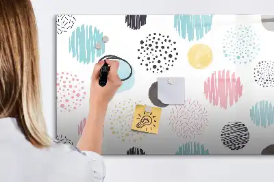 Tablica magnetyczna z pisakiem wzór geometryczny