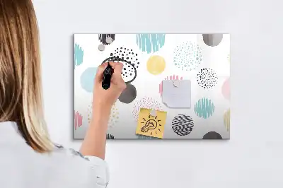 Tablica magnetyczna z pisakiem wzór geometryczny