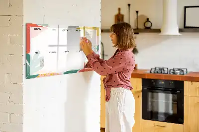 Tablica magnetyczna do pisania podstawowy planer tygodniowy