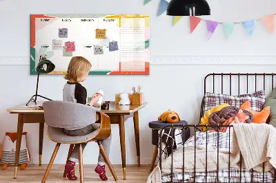 Tablica magnetyczna do pisania podstawowy planer tygodniowy