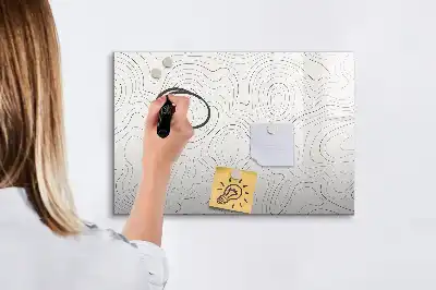 Tablica magnetyczna z pisakiem wzór abstrakcja plam