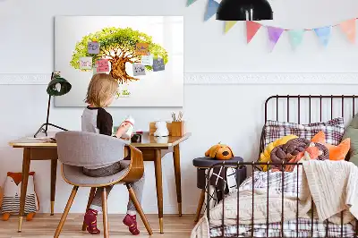 Tablica magnetyczna z motywem drzewa genealogicznego do pisania