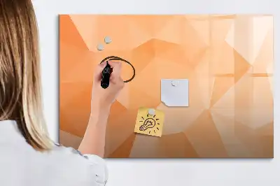 Tablica magnetyczna z motywem abstrakcji trójkąta