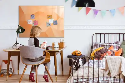 Tablica magnetyczna z motywem abstrakcji trójkąta