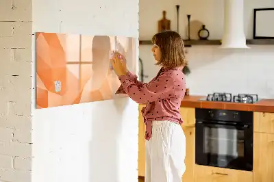 Tablica magnetyczna z motywem abstrakcji trójkąta