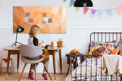 Tablica magnetyczna z motywem abstrakcji trójkąta