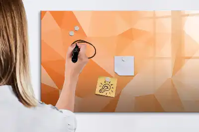 Tablica magnetyczna z motywem abstrakcji trójkąta