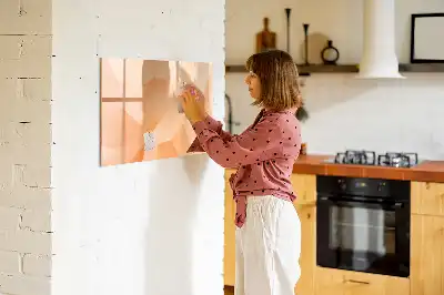 Tablica magnetyczna z motywem abstrakcji trójkąta