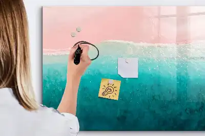 Tablica magnetyczna z pisakiem motyw plaża i morze