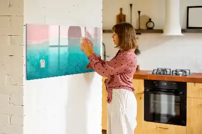 Tablica magnetyczna z pisakiem motyw plaża i morze