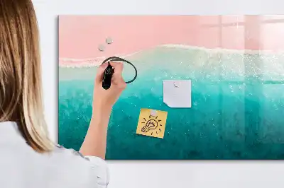 Tablica magnetyczna z pisakiem motyw plaża i morze