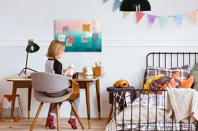 Tablica magnetyczna z pisakiem motyw plaża i morze