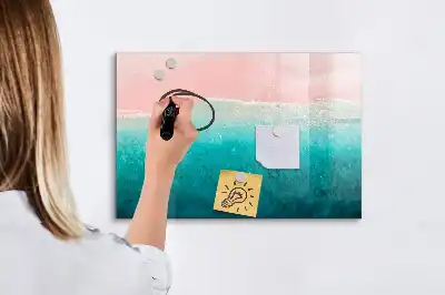 Tablica magnetyczna z pisakiem motyw plaża i morze