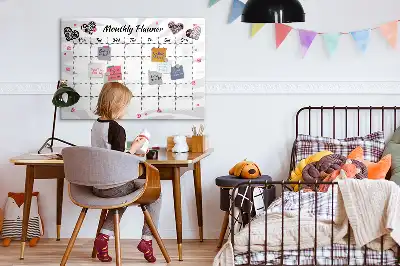 Tablica magnetyczna z pisakiem stylowy planer miesięczny