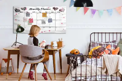 Tablica magnetyczna z pisakiem stylowy planer miesięczny