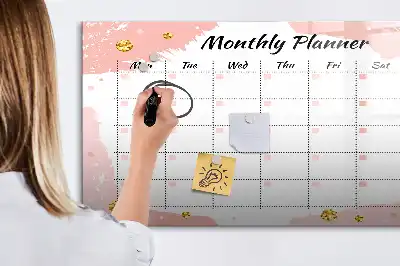 Tablica magnetyczna do pisania planer miesięczny