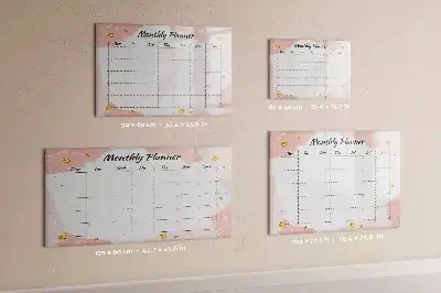 Tablica magnetyczna do pisania planer miesięczny