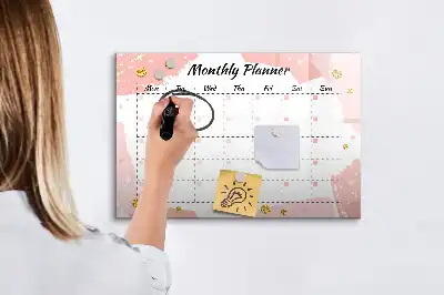 Tablica magnetyczna do pisania planer miesięczny