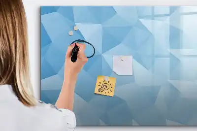 Tablica magnetyczna z pisakiem wzór z abstrakcyjnymi trójkątami