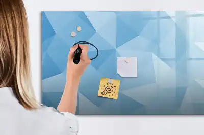 Tablica magnetyczna z pisakiem wzór z abstrakcyjnymi trójkątami