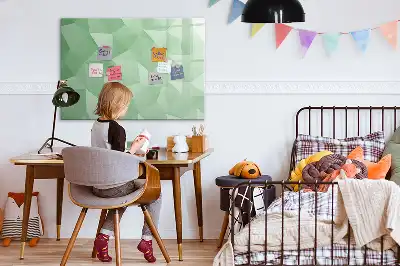 Tablica magnetyczna z pisakiem wzór abstrakcja trójkątów
