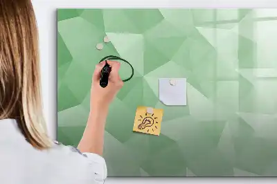 Tablica magnetyczna z pisakiem wzór abstrakcja trójkątów