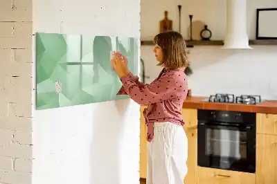 Tablica magnetyczna z pisakiem wzór abstrakcja trójkątów