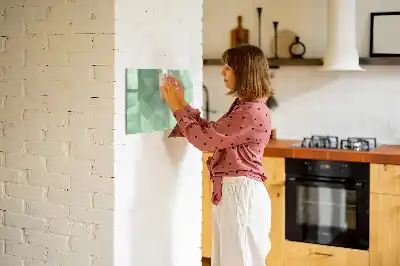 Tablica magnetyczna z pisakiem wzór abstrakcja trójkątów