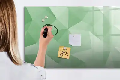 Tablica magnetyczna z pisakiem wzór abstrakcja trójkątów