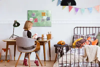 Tablica magnetyczna z pisakiem wzór abstrakcja trójkątów