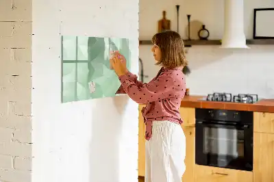 Tablica magnetyczna z pisakiem wzór abstrakcja trójkątów