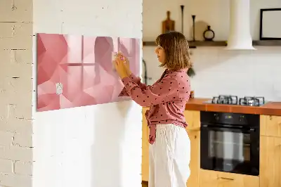 Tablica magnetyczna do pisania motyw abstrakcji trójkątów