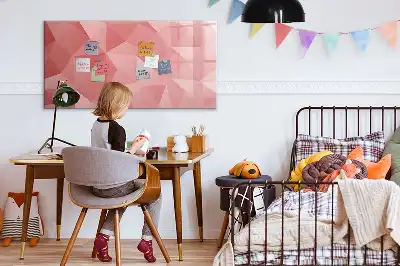 Tablica magnetyczna do pisania motyw abstrakcji trójkątów