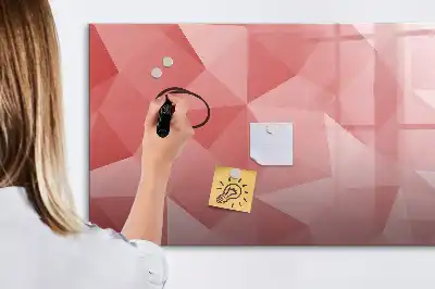 Tablica magnetyczna do pisania motyw abstrakcji trójkątów