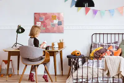 Tablica magnetyczna do pisania motyw abstrakcji trójkątów