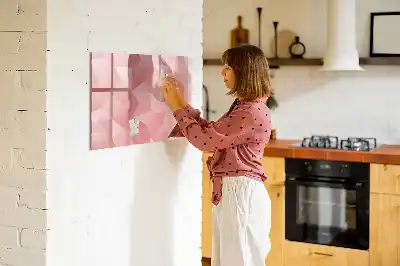 Tablica magnetyczna do pisania motyw abstrakcji trójkątów