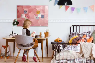 Tablica magnetyczna do pisania motyw abstrakcji trójkątów