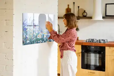 Tablica magnetyczna do pisania motyl na łące