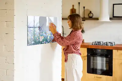 Tablica magnetyczna do pisania motyl na łące