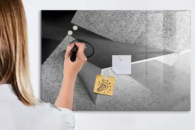 Tablica magnetyczna z pisakiem wzór z abstrakcją trójkąta