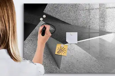 Tablica magnetyczna z pisakiem wzór z abstrakcją trójkąta