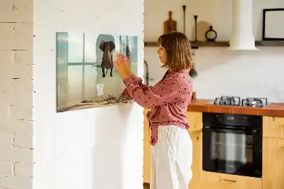 Tablica magnetyczna do pisania ze wzorem słonia na drzewie